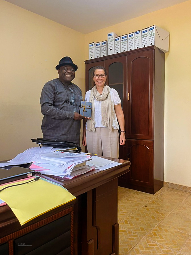 Prof. Dr. Albert Gouaffo and Prof. Dr. Ines de Castro